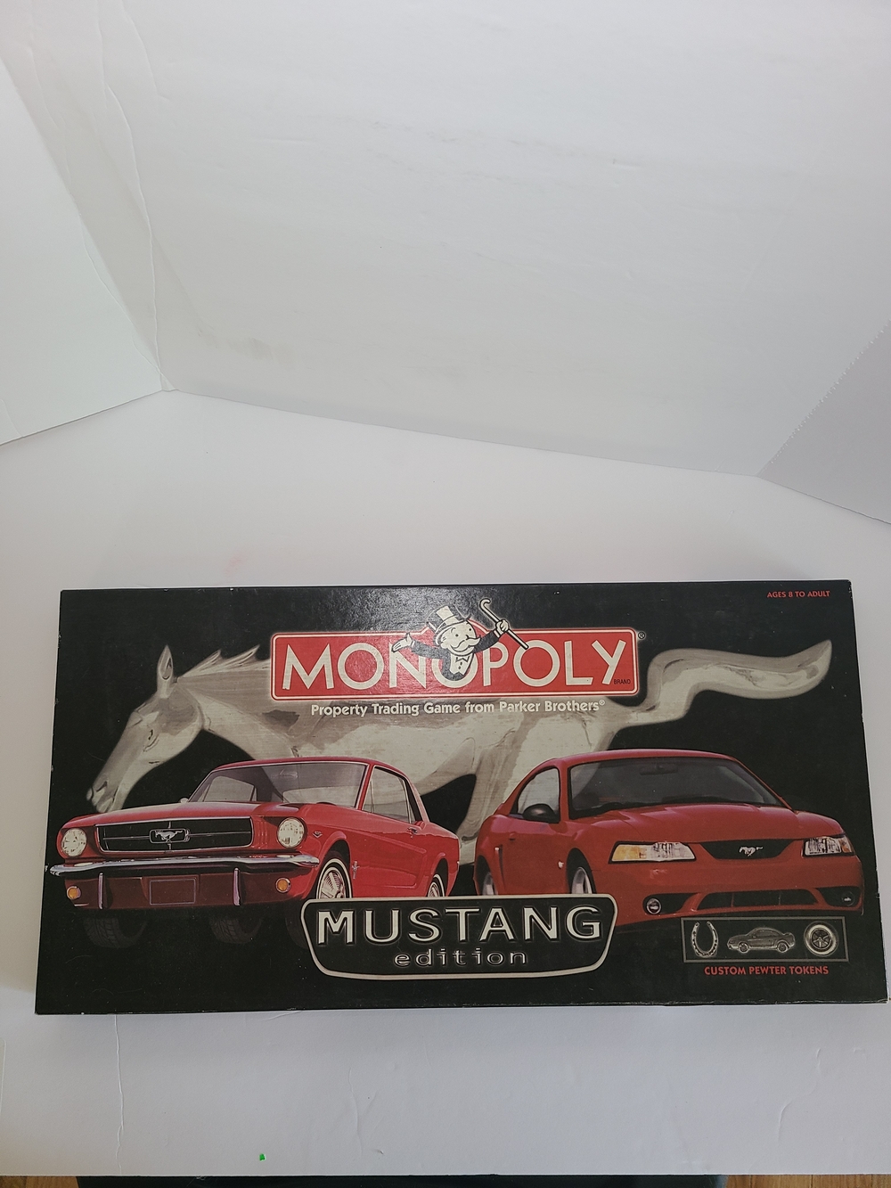 Monopoly Mustang Edition Board Game - Black & Red Box